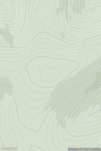 Thumbnail image for Carn Liath [Pitlochry to Braemar & Blairgowrie] showing contour plot for surrounding peak